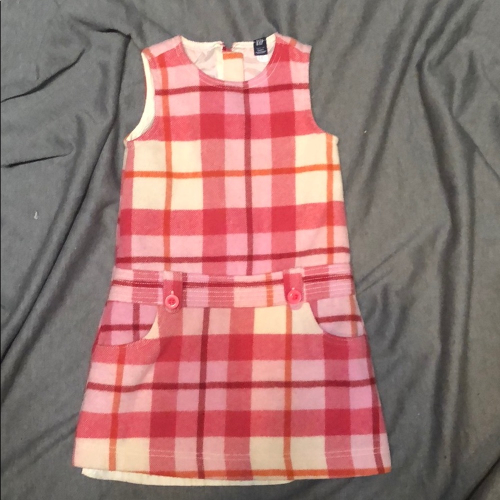 Pink Plaid Dress 5T